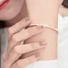 Versión transmitida en vivo del mismo estilo de Pulsera de Hueso de Serpiente, Pulsera Ajustable de Ojo de Gato para Mujer, Estilo Elegante y Minimalista, Joyería Única con Hilo de Colores