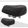 Cojín de Asiento para Sillín de Bicicleta Eléctrica Cojín de Asiento Cuatro Resortes para Bicicleta de Montaña Sillín de Asiento Ampliado y Engrosado Impermeable para Bicicleta Eléctrica