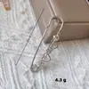 Alfiler de Seguridad con Tachuelas de Diamante para Ropa, Broche Versátil Anti-Exposición, Broche de Letra, Alfiler de Seguridad Grande con Pedrería para Cárdigan de Mujer