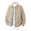 Otoño/Invierno 2026 Chaqueta Abrigo de Pana de Manga Larga Hombro Caído Cómoda Cálida Versátil para Hombre al por Mayor