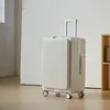 Mala de Mão de 20 Polegadas, Mala Rígida Durável com Porta-Copos Rodas 360° Bagagem de Viagem para Negócios e Férias Unissex Bagagem Despachada