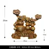 Adorno de Calabaza de Madera de Cinco Bendiciones para Sala de Estar, Pasillo, Entrada, Artículo Decorativo que Atrae la Fortuna, Manualidad para Oficina y Hogar