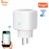 Tomada inteligente de bitola europeia plug wifi grafite controle remoto zigbee controle de voz interruptor de temporização matéria