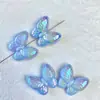 Fantasía de Verano Nuevo Galvanizado UV Mariposa Mariposa Voladora Cadena de Teléfono Móvil con Cuentas DIY Colgante Collar Accesorios de Joyería