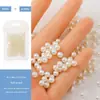 2Mm3Mm4Mm Semicírculo Transparente Pérola Sereia Bolhas Contas Adesivos de Unha Bolhas Transparentes Lágrimas de Sereia Diamantes de Resina