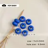Ábaco acrílico colorido de agujero grande, accesorios para joyería DIY, collares de cuentas hechos a mano, pendientes, accesorios, componentes de abalorios hechos a mano