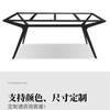 Soporte de pata de mesa de hierro con placa de acero macizo de lujo italiano ligero, soporte de placa de roca para mesa de té, soporte de mesa de comedor de mármol, juego de patas de metal