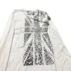 Nova Chegada de Outono Europeu Americano Retrô High Street Punk Estampado Moda Solta Gola Redonda Personalidade Manga Longa Camiseta Top Atacado