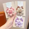 Lazo para el pelo de tela con forma de corazón y flor para niños, Cuerda para el pelo de bebé, Banda elástica de alta elasticidad, Lazo para moño, Accesorio para el pelo de niñas