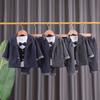 Conjunto de cuatro piezas de chaleco de traje guapo para niños, una generación de traje guapo nuevo de primavera y otoño, traje para niños