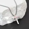 Colar Cruzado com Gotejamento de Óleo Transfronteiriço, Corrente de Pérolas Artificiais, Joia Personalizada, Aço Inoxidável, Não Desbota, Joia de Alta Qualidade em Estoque