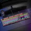 Suministro Directo Transfronterizo Retro Punk Vapor Electrochapado Perilla Luminoso Cableado Teclado Mecánico Plug-In Eje Verde Juego de Computadora