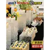 Mesa de sobremesa/expositor de comida para buffet de acrílico/decoração para casamento/buffet frio/hotel/pausa para chá de negócios conjunto