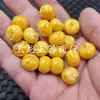 Cuentas de jade imitación ámbar amarillo de aceite de pollo, cuentas de ábaco, cuentas sueltas, cuentas de ámbar viejo tipo dátil, cuentas de fresa, cuentas de forma irregular, accesorios para joyería