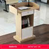 Púlpito, Tribuna para Discursos, Mesa de Mestre de Cerimônias, Mesa de Palestra, Balcão de Recepção Simples Moderno, Balcão de Visitantes, Púlpito de Anfitrião de Conferência