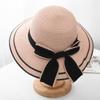 Sombrero para padres e hijos madre e hija Verano Viaje protección solar sombrero para el sol niños lazo sombrero de paja estilo coreano sombrero de playa para niña moda