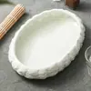 Prato de Sopa Cerâmico Bege Queimado em Forno de Fábrica, Prato de Servir, Louça de Hotel de Luxo, Prato de Jantar Criativo, Tigela de Sopa e Prato em Forma de Ovo