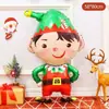 Nuevos Globos de Papel de Aluminio de Navidad Árbol de Navidad Grande Papá Noel Decoración Festiva Sala de Estar Decoraciones de Globos para Nochebuena