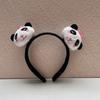 Horquilla de Felpa Panda Estilo Japonés ins Anillo para el Cabello Broche de Oso Panda Lindo Accesorios para el Cabello Broche de Muñeco Panda de Dibujos Animados para Mujer