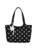 2026 Nuevo Bolso Tote de Gamuza y Terciopelo con Lunares Estilo Coreano Retro Gran Capacidad Bolso de Hombro y Mano Casual para Viajes Cien