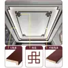 Nova Moldura de Madeira Maciça Estilo Chinês Parede de Fundo de TV Moldura Plana Teto Moldura de Madeira Maciça Linha L Canto de Moldura de Porta e Janela