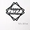 Decoración de Pastel Dios Masculino Feliz Cumpleaños Pollo Reina Negra Tarjeta Barba Papá Muy Guapo Enchufe Inglés
