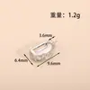 Cobre Plateado con Oro de 18K que Conserva el Color Cierre Universal Colgante Redondo con Forma de Gota de Agua Herradura Holder de Cuentas para Joyería DIY Accesorios Cierre de Cadena