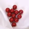 Brincos redondos de imitação de cristal Shijia austríaco imitação de pérolas artesanais soltas com meio furo pingente grampo de cabelo material