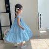 Vestido de Verão Infantil Tongsen Tongma 2026 Novo Doce Vestido Princesa Infantil Menina Bebê Vestido de Alça Verão
