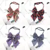 Cuello Femenino Profesional Azafata de Banco Hotel Mono de Doble Capa con Lazo Ropa de Trabajo Camisa Accesorios Corbata de Lazo