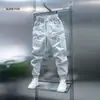 Moda de Verano Estilo Británico Holgado Funcional Diseño Patchwork Pantalones Casuales Verano Secado Rápido Frescos Pantalones Harem para Hombre Modernos