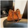Bolso de Gamuza para Mujer 2025 Nuevo Invierno Gran Capacidad Bolso de Hombro tipo Tote Acolchado de Cadena de Alta Gama