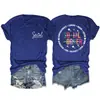 Assistente Social Compassivo Amazon Site Independente Moda Casual Feminina Camiseta de Gola Redonda Manga Curta