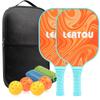 Raquete de Pickleball Fibra de Vidro Toalha de Gelo Acessórios Tira de Borda Combinação Presente Esportivo Praia Portátil Raquete de Praia