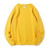 Moletom Casual Solto de Cor Sólida com Manga Longa Outono/Inverno 2026 para Homens e Mulheres, Versátil Estilo Hong Kong Simples Gola Redonda Pulôver