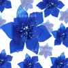 Folhas de Natal, Folha de Ouro, Folhas Persas, Acessórios de Flores de Natal, Folhas de Oliveira, Flores Plásticas, Flores de Natal, Galhos de Natal