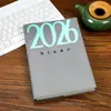 Planejador Personalizado, Diário, Caderno de Registro de Trabalho, Processamento de Capa de Couro, Estampagem a Ouro, Artigos de Couro PU, Porta-Cartões