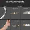 Cable de alambre de acero con hilo de oro no descolorante japonés cable de hilo de alambre para collar pulsera DIY hilo de alambre hilo de cuentas al por mayor