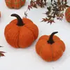 Tecido de Tricô para o Dia de Ação de Graças Decoração de Festival da Colheita de Abóboras Adereços Enfeites Layout de Festa de Halloween Abóboras no Atacado