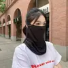 Máscara de Seda de Gelo para Proteção Solar de Orelha para Homens e Mulheres, Proteção UV de Rosto Inteiro, Protetor de Pescoço Longo, Véu para Ciclismo