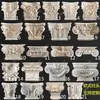 Soporte de Viga Estilo Europeo Columna Tallada en Madera Maciza Cabezal de Columna Romana Cabezal de Columna Romana Pared de Fondo Decoración de Entrada de Puerta Columna Lateral de Gabinete Chimenea Cabezal de Columna Flor