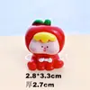 Accesorios de Resina de Frutas Multi-Chica de Cuarta Generación 3D Llavero de Micro-Paisaje DIY Juego de Emparejamiento de Bolsas Sorpresa para Transmisiones en Vivo de Coches
