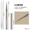 Pincel para Nail Art Cross-border Gun Black Haste de Metal Conjunto de 12 Peças Universal Liner Pintura de Cor Renda Generoso Redondo Ferramentas para Nail Art