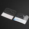 Gancho autoadhesivo transparente de PVC para caja de color, con orificio para avión, para caja de color PP, para embalaje, para exhibición