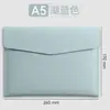 Maletín de negocios A4, bolsa para documentos, carpeta impermeable, bolsa de archivo de cuero engrosado, se puede imprimir con logo, en stock