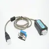 Cable Serial Puerto Serie 485/422 Macho Db9 a USB Grado Industrial Cable de Configuración y Depuración de PLC con Luz Indicadora Chip ft