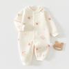 Ropa para Bebés Recién Nacidos, Categoría A, Mono Acolchado Cálido para Recién Nacidos de Primavera y Otoño, Body Ajustado