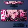 Mouse Pad de Vista Noturna de Cidade Cyberpunk Legal Tamanho Grande Ventilador de Cidade Noturna Jogo de E-Sports Pad de Teclado Tapete de Mesa