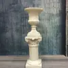 Casamento Coluna Romana Dourada Vaso de Flores Prateleira Guia de Estrada Listrado Europeu Troféu Fibra de Vidro Adereços de Casamento