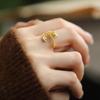 Anillo de dragón dorado pequeño del año del dragón para mujer, plata de ley s925, nicho abierto, de alta calidad, ligero, de lujo, con cola de dragón, nuevo producto
